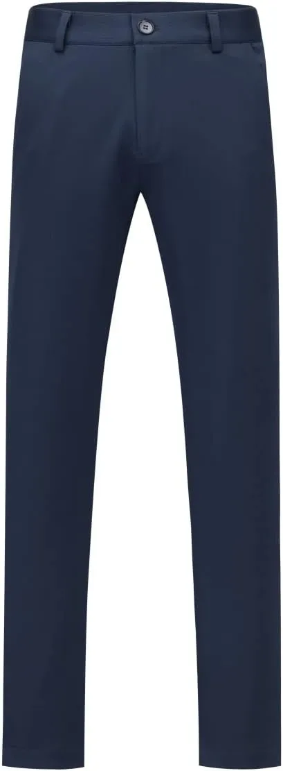 Mens Classic Slim Fit Fit Stretch Flat Front Slacks Dress Pants