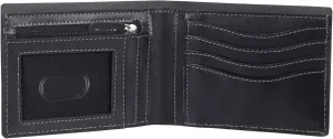 Mens Wallet, RFID Safe, Front Pocket Wallet Slim Bifold Wallet For Men Handcrafted Genuine Leather Billfold Wallet Gift Box