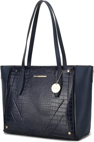 MKF Satchel Handbag for Women: PU Leather Shoulder Bag  Top Handle Tote Purse, Ladies Fashion Pocketbook