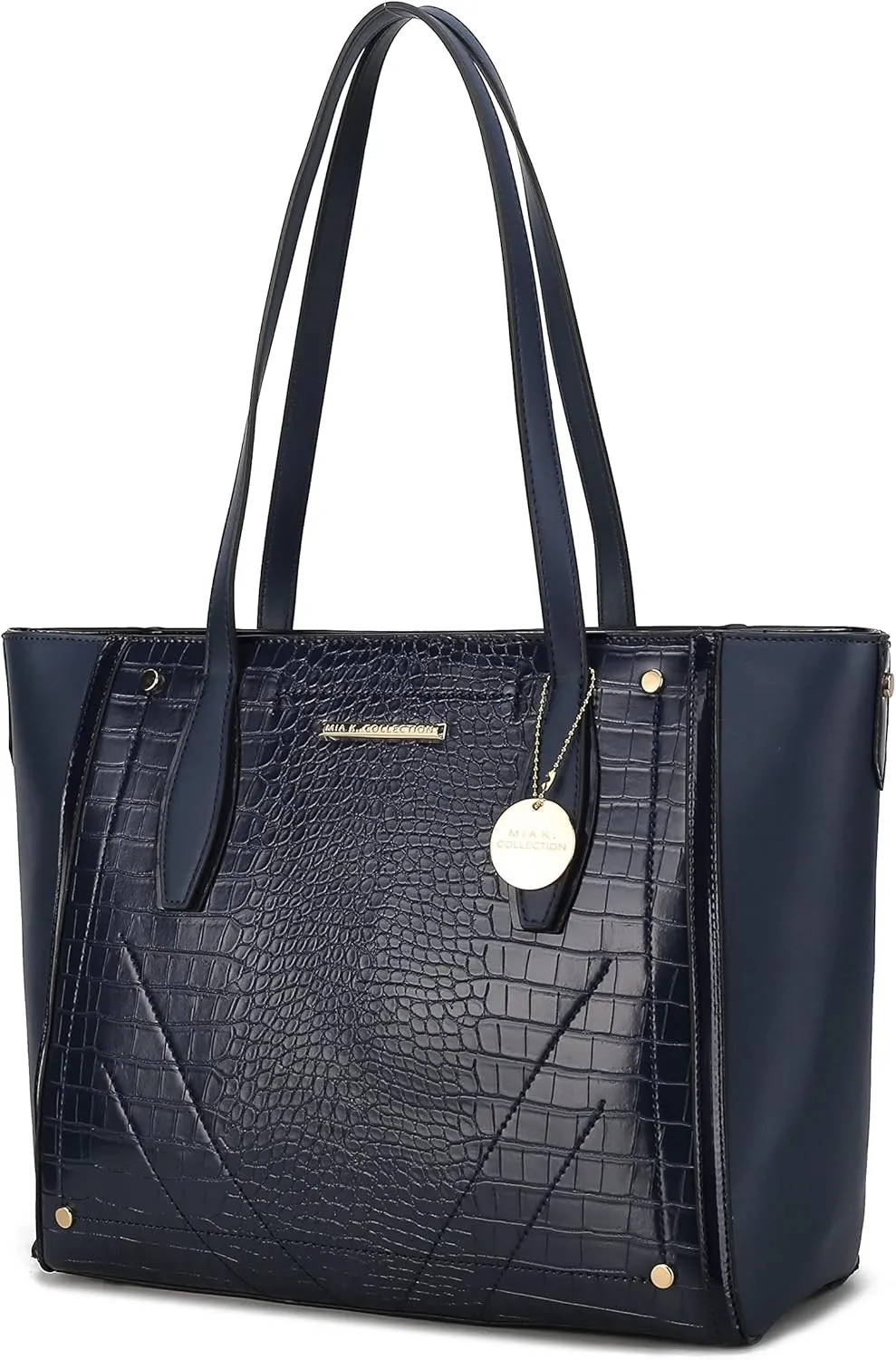 MKF Satchel Handbag for Women: PU Leather Shoulder Bag  Top Handle Tote Purse, Ladies Fashion Pocketbook