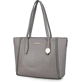 MKF Satchel Handbag for Women: PU Leather Shoulder Bag  Top Handle Tote Purse, Ladies Fashion Pocketbook