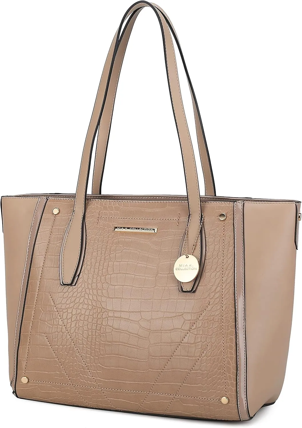 MKF Satchel Handbag for Women: PU Leather Shoulder Bag  Top Handle Tote Purse, Ladies Fashion Pocketbook