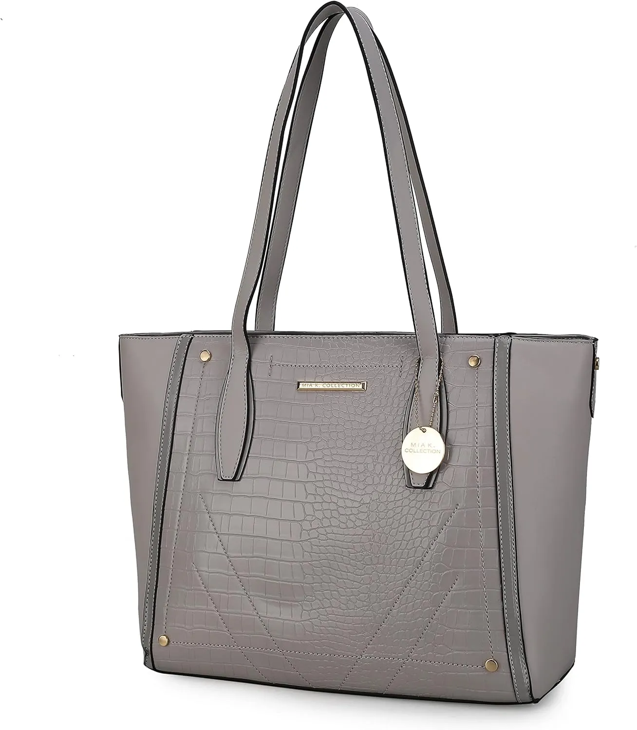 MKF Satchel Handbag for Women: PU Leather Shoulder Bag  Top Handle Tote Purse, Ladies Fashion Pocketbook