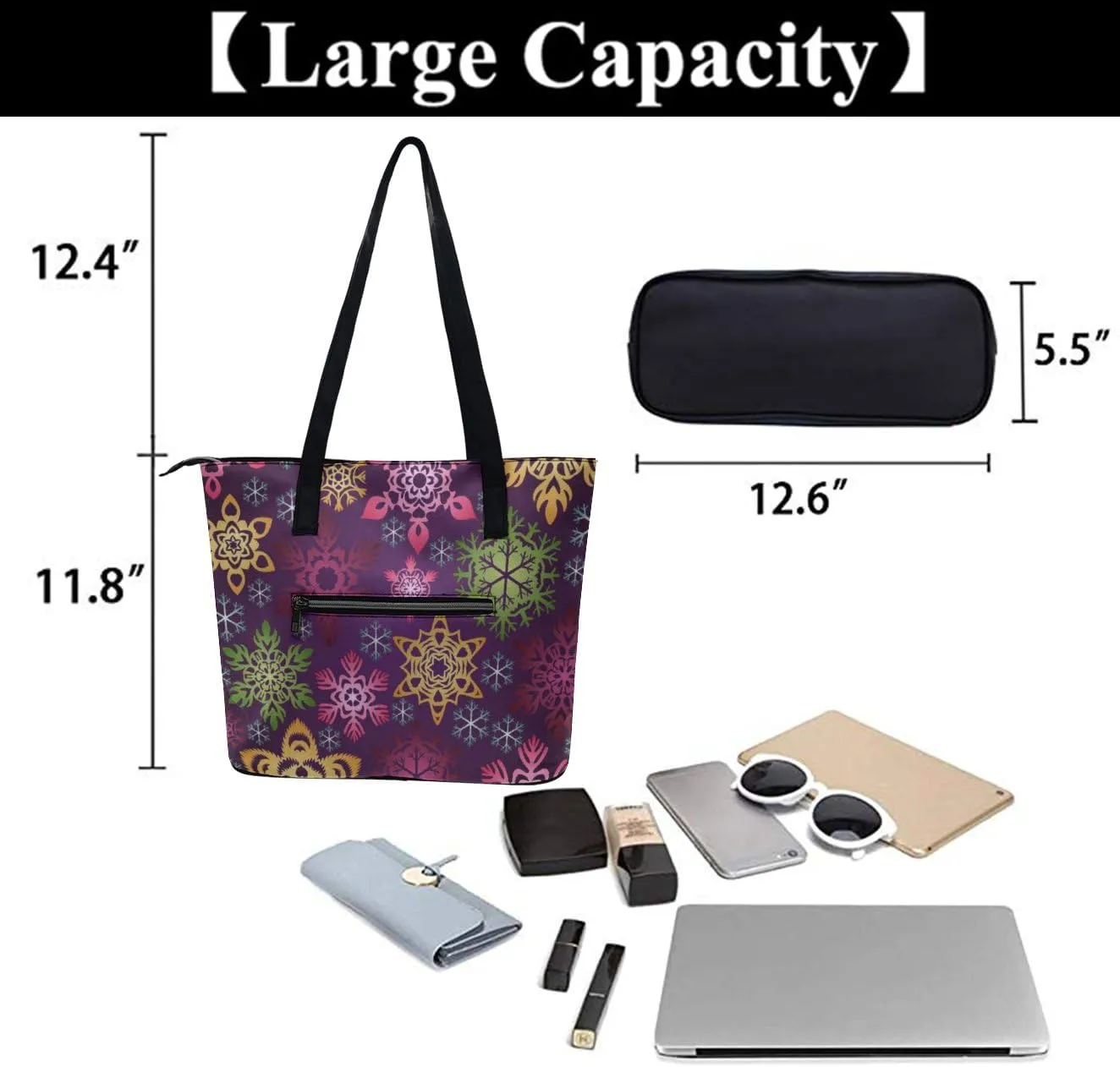Modern PU Leather Shoulder Bag for Women, PU Leather Work Shoulder Bag, PU Leather Shopping Tote for Travel Outdoor