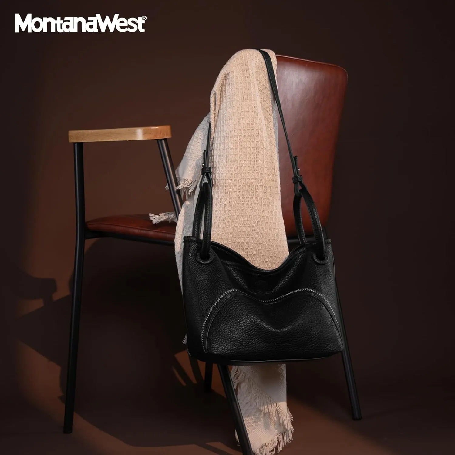Montana West 2PCS Purses for Women Small Slouchy Hobo Bag Soft Vegen Leather Purse