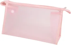 Multifunctional Travel Wash Bag Makeup Pouch Organizer for Toiletries Lightweight Portable Storage Case Pink for Cosmetics Accessories and Daily Essentials