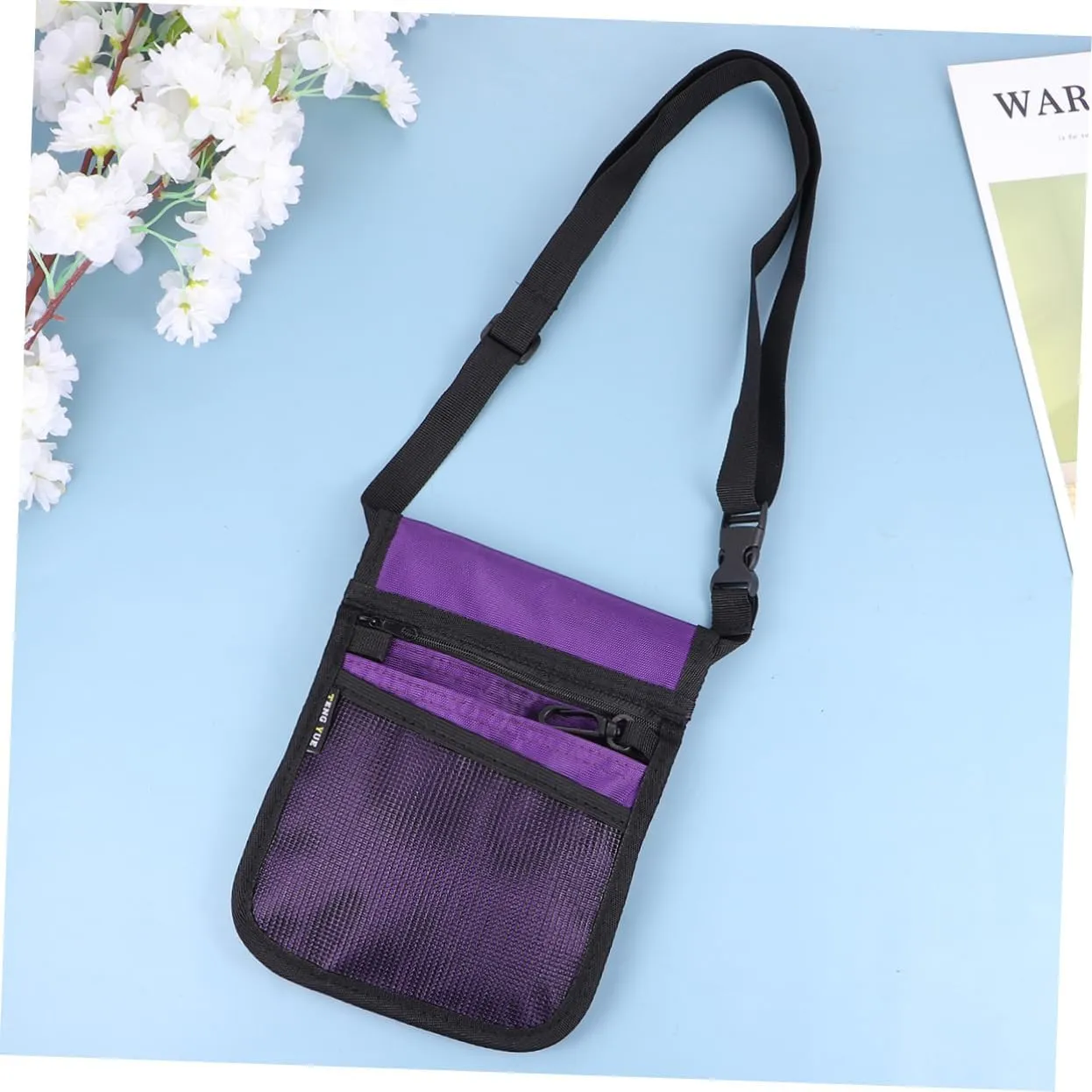Nurse Accessories Shoulder Bag for Women Organizer Belt Fanny Nurses Nursing Pouch Waist Bag Women Work over Nurse Belt Nurse Bag Portable Nurse Waist Bag Purple