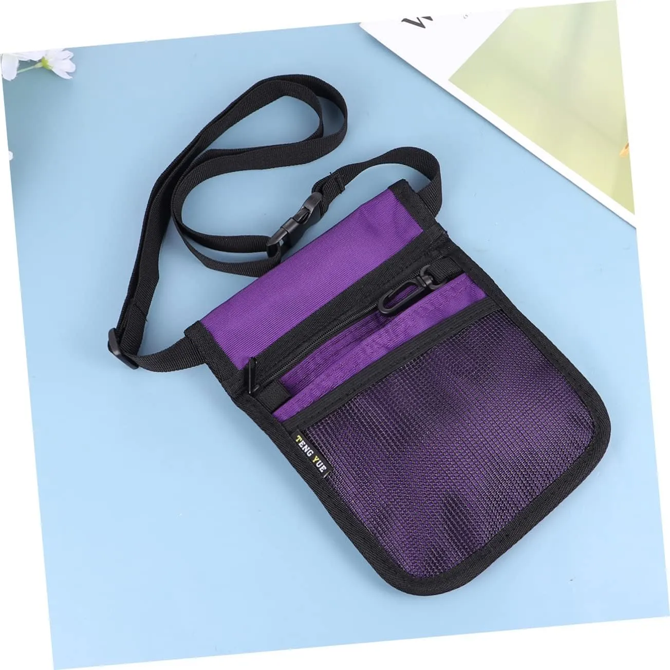 Nurse Accessories Shoulder Bag for Women Organizer Belt Fanny Nurses Nursing Pouch Waist Bag Women Work over Nurse Belt Nurse Bag Portable Nurse Waist Bag Purple
