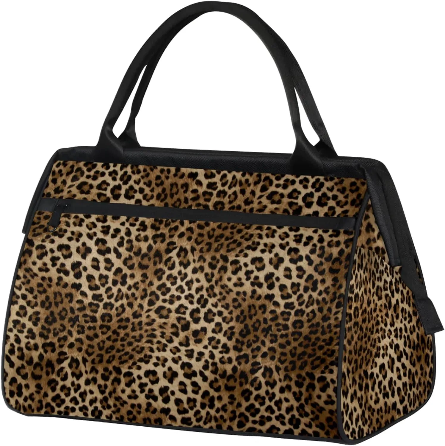 Overnight Weekender Bag for Women Men Fashion Leopard Design Waterproof Carry On Travel Duffel Bags with Zipper Lightweight Sports Gym Bag Luggage Workout Handle Bags for Traveling Yoga Camping