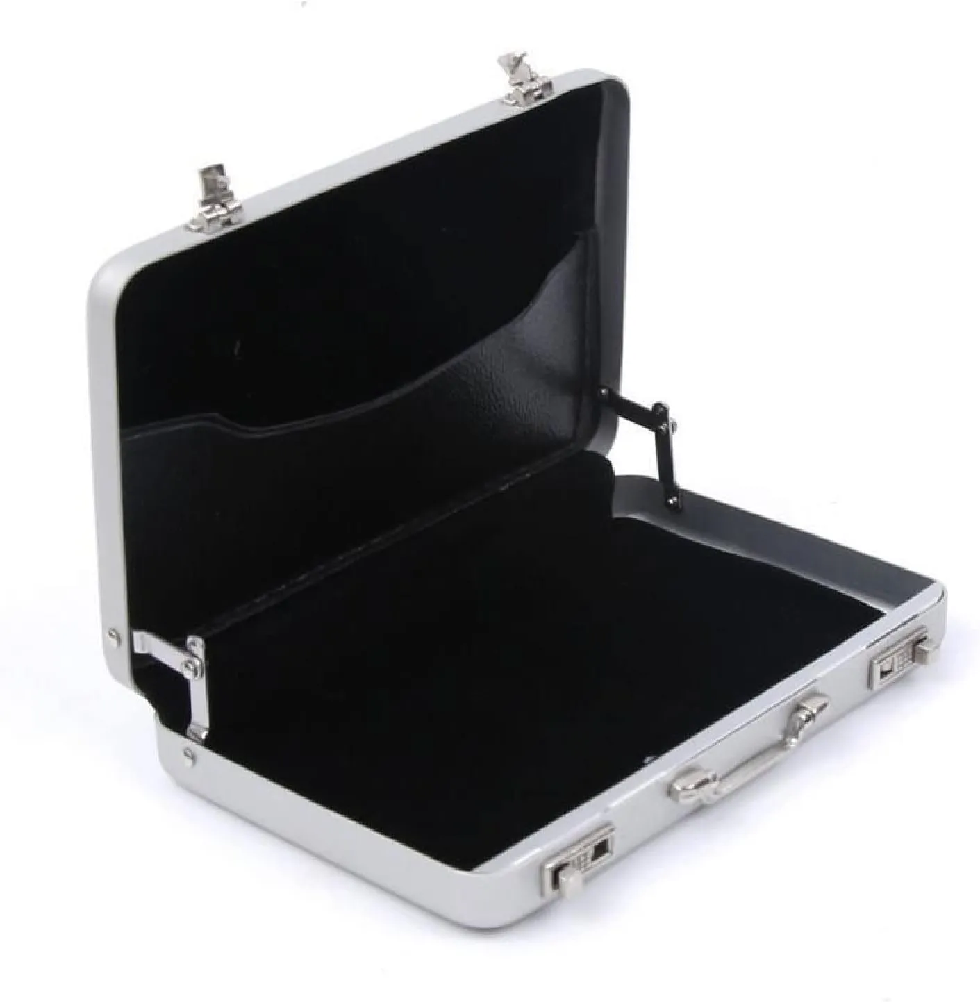 Password Safe Shaped Aluminum Card Holder Mini Suitcase Business Card case Business Card Storage case Cigarette case(Black)