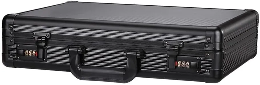Portable Cipher Case Aluminum Briefcase Business Briefcase Data Safe File File Storage Aluminum Case