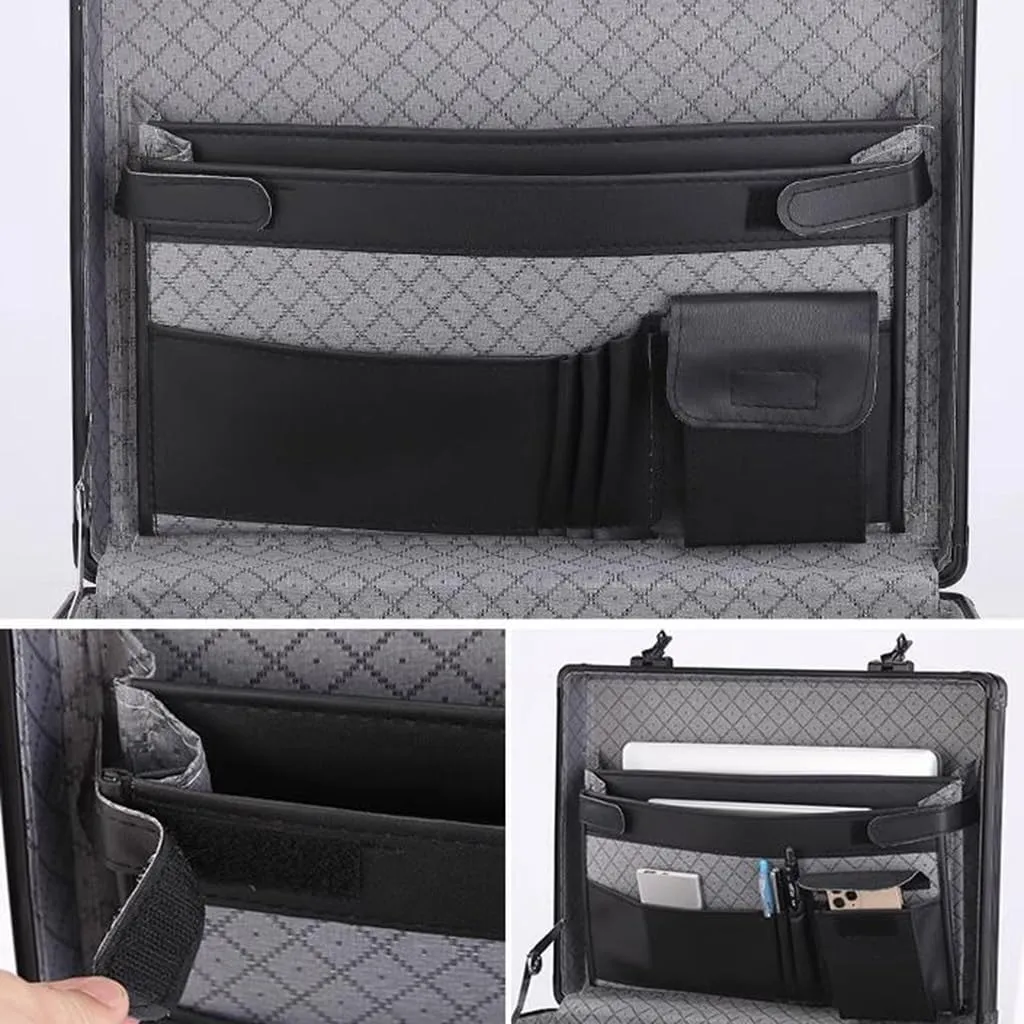 Portable Cipher Case Aluminum Briefcase Business Briefcase Data Safe File File Storage Aluminum Case