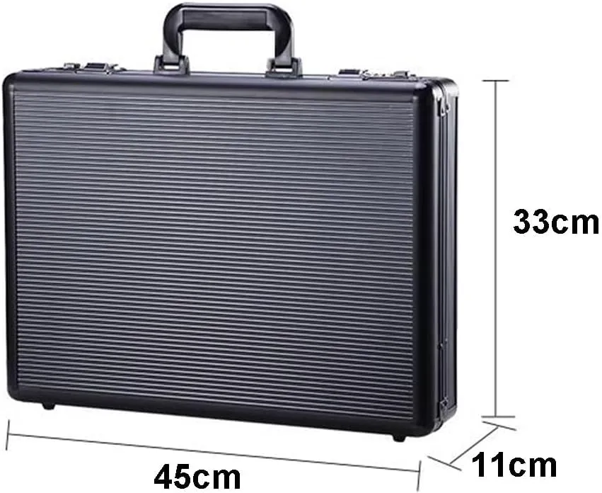 Portable Cipher Case Aluminum Briefcase Business Briefcase Data Safe File File Storage Aluminum Case
