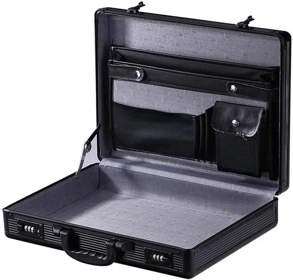 Portable Cipher Case Aluminum Briefcase Business Briefcase Data Safe File File Storage Aluminum Case