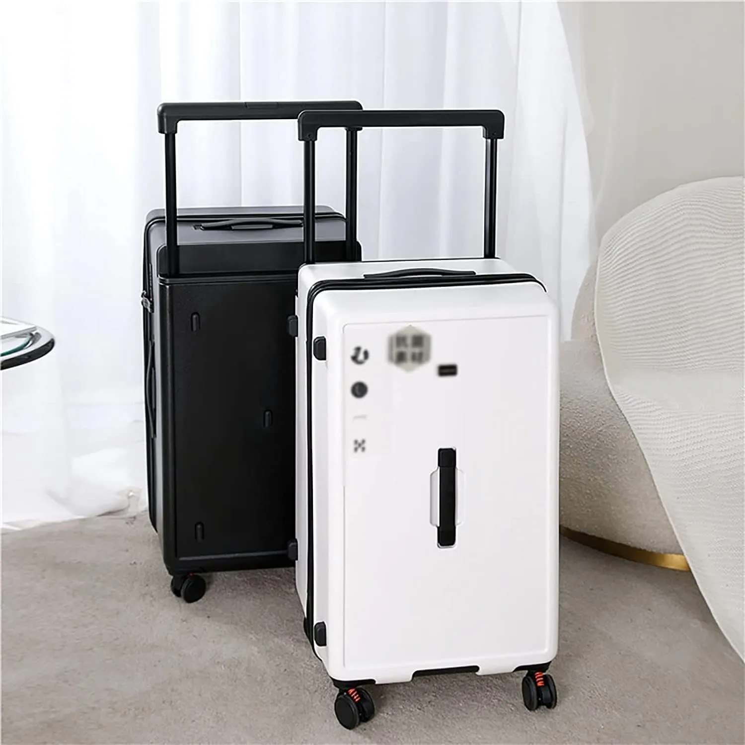 portable Luggage Suitcases With Wheels Large-capacity Luggage Hard Shell Combination Lock Carry On Luggage Fashion Safe Drop-proof Suitcase exquisite (B 28 inches)