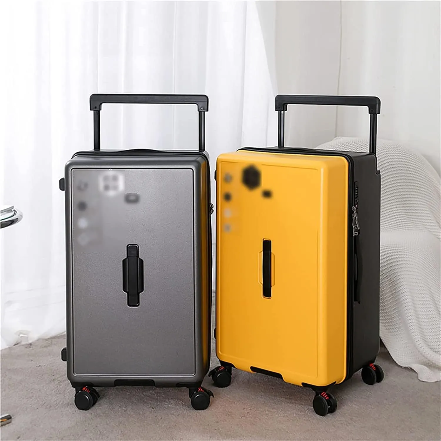 portable Luggage Suitcases With Wheels Large-capacity Luggage Hard Shell Combination Lock Carry On Luggage Fashion Safe Drop-proof Suitcase exquisite (B 28 inches)