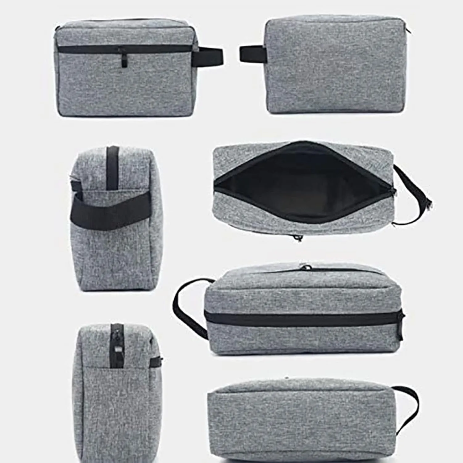 Portable travel men and women wash waterproof cosmetic bags portable toiletry containers (Gray)