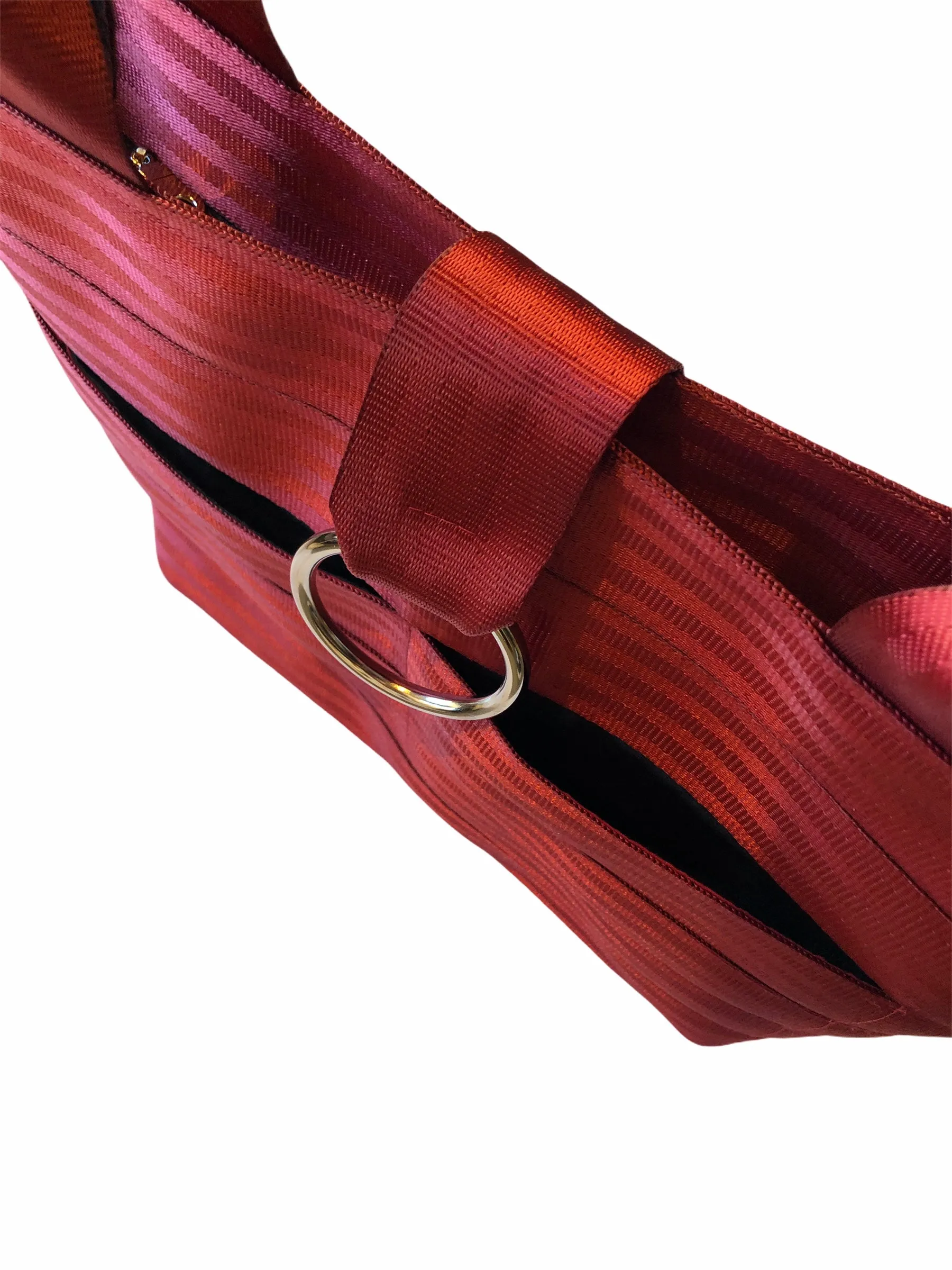 Pure Detroit OFFICIAL - Large Ring Tote Seatbelt Bag - Red PRE ORDER