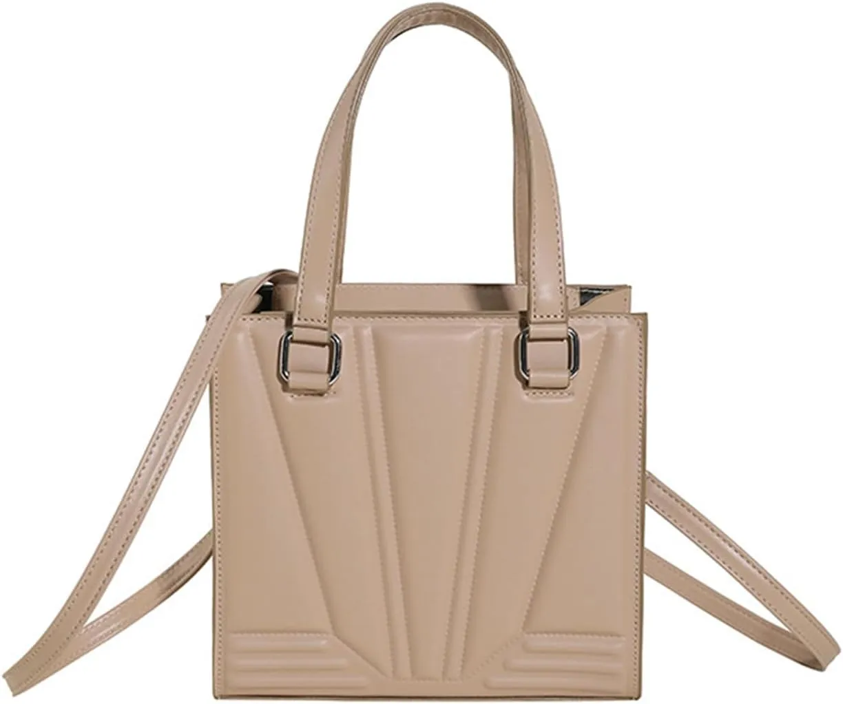 Purses and Handbags for Women Ladies PU Leather Top Handle Satchel Shoulder Tote Bags with Adjustable Strap (B)