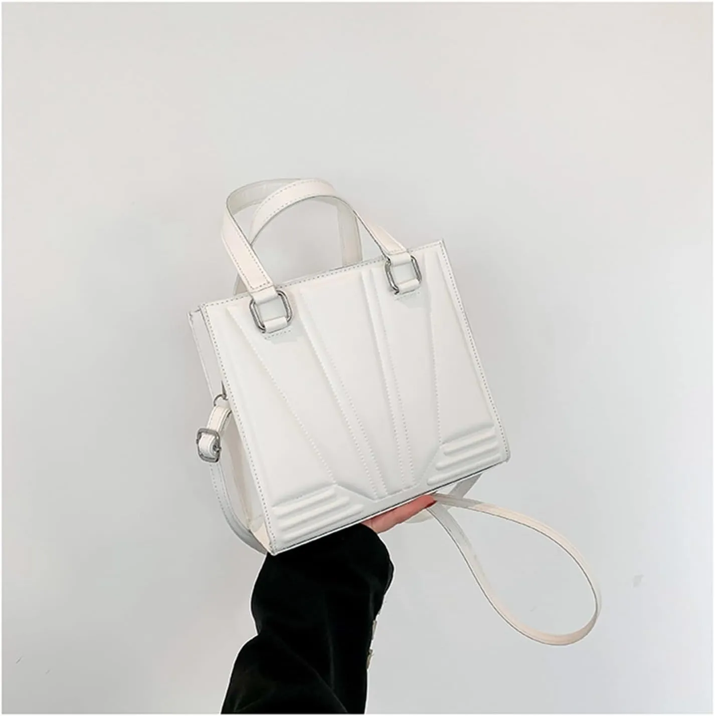 Purses and Handbags for Women Ladies PU Leather Top Handle Satchel Shoulder Tote Bags with Adjustable Strap (B)