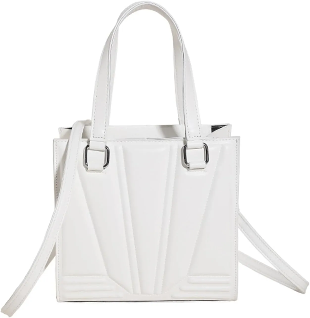 Purses and Handbags for Women Ladies PU Leather Top Handle Satchel Shoulder Tote Bags with Adjustable Strap (B)