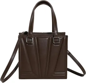Purses and Handbags for Women Ladies PU Leather Top Handle Satchel Shoulder Tote Bags with Adjustable Strap (B)