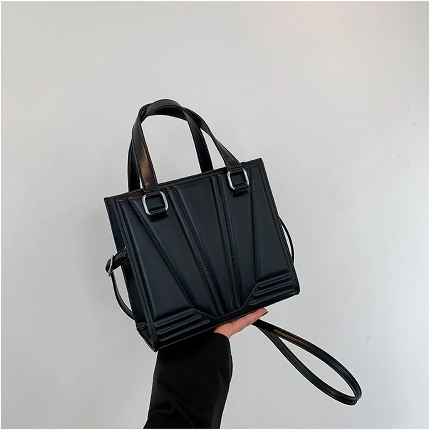 Purses and Handbags for Women Ladies PU Leather Top Handle Satchel Shoulder Tote Bags with Adjustable Strap (B)