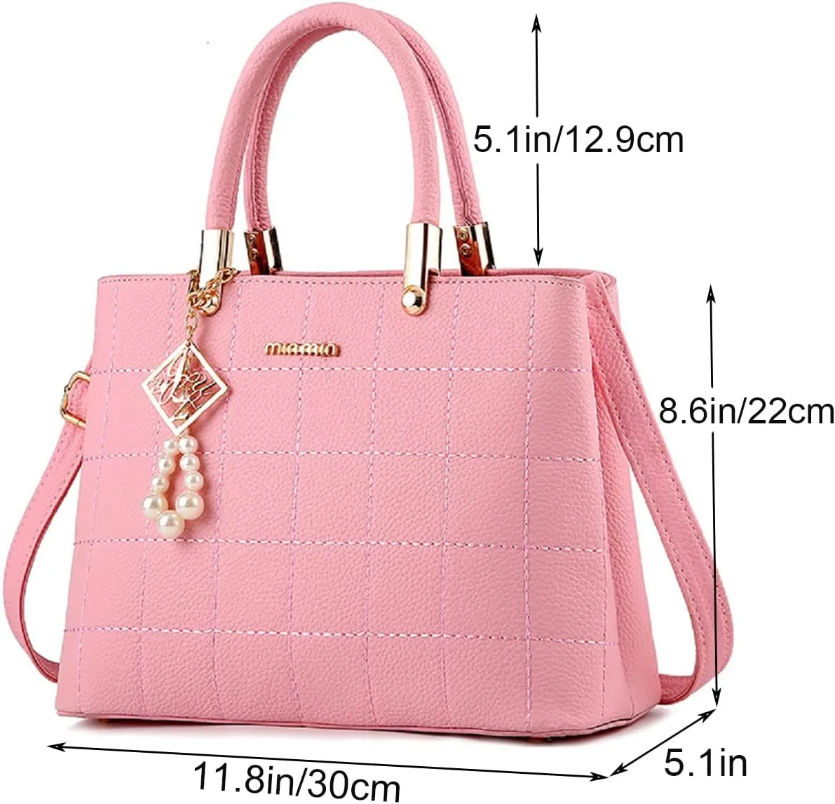 Purses and Handbags for Women PU Leather Top Handle Satchel Ladies Shoulder Tote Bags