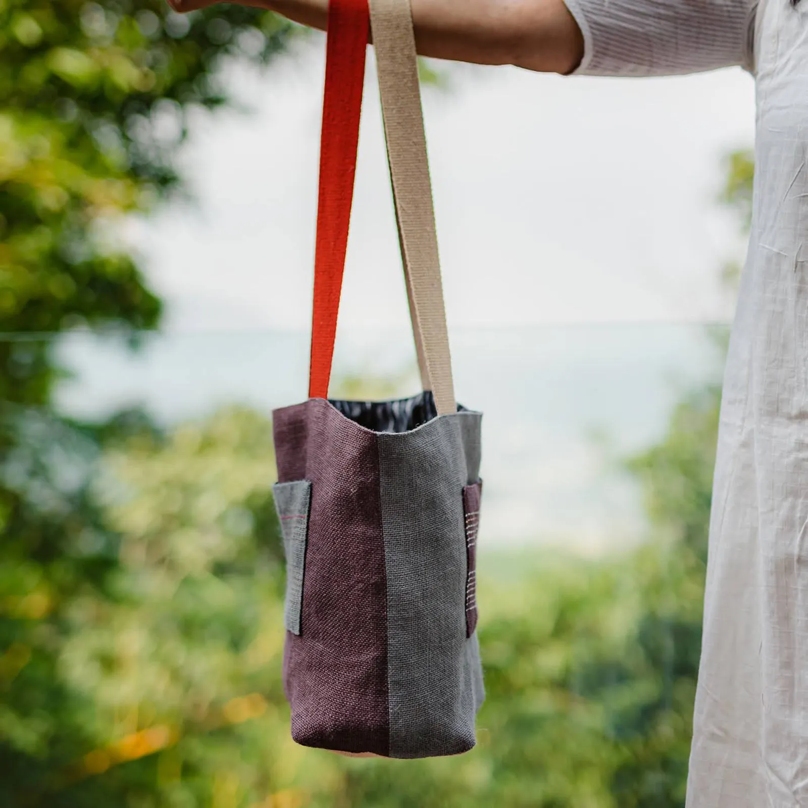 Reversible Ikat Tote Medium Bag