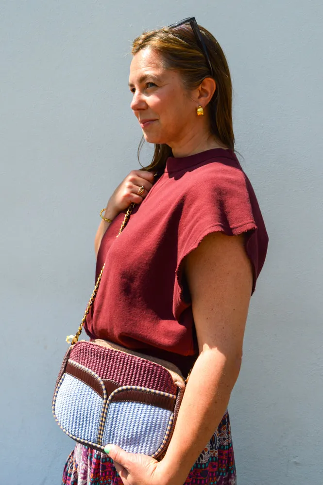 Sessn Divine Raffia Bag