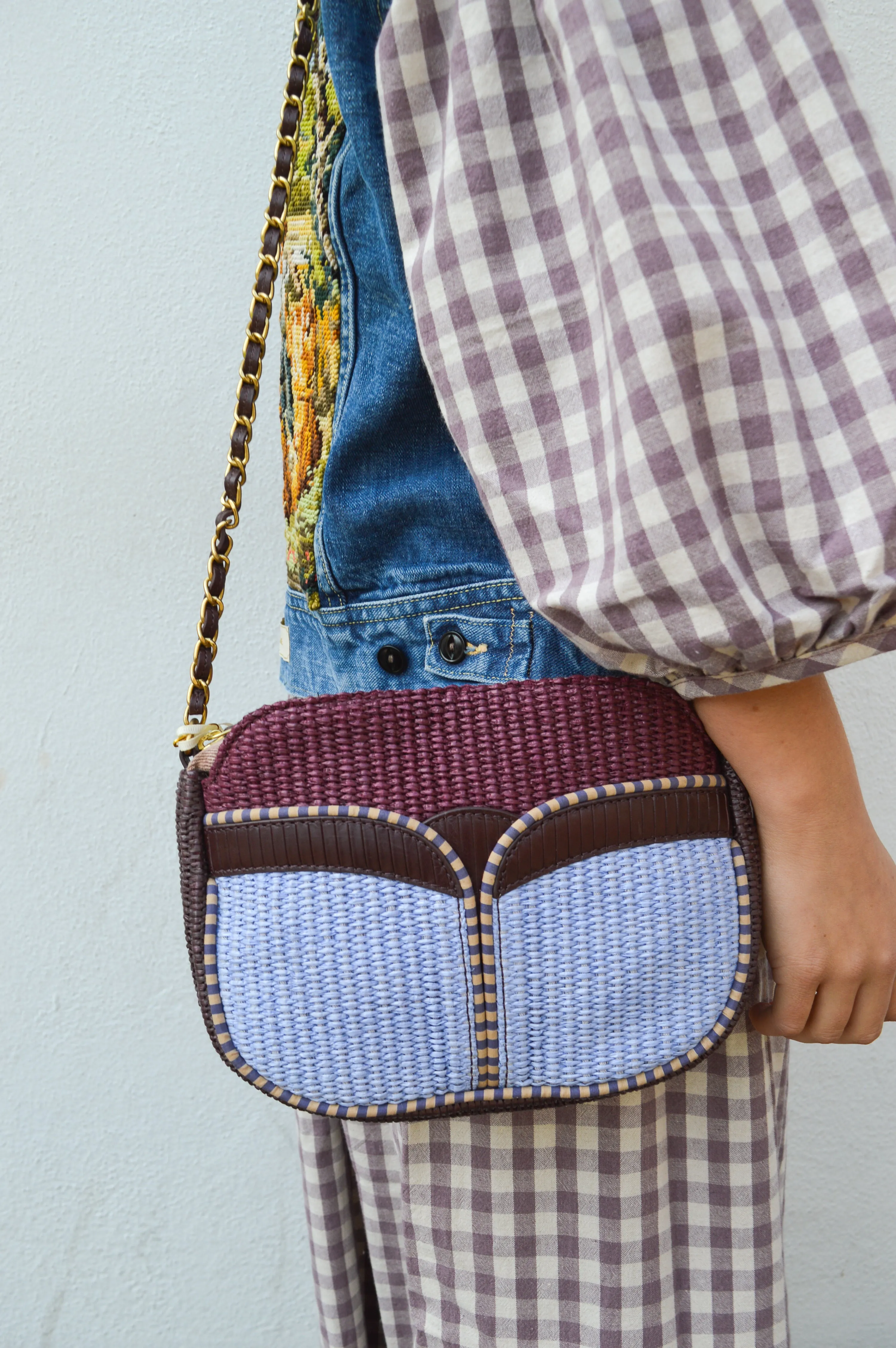 Sessn Divine Raffia Bag
