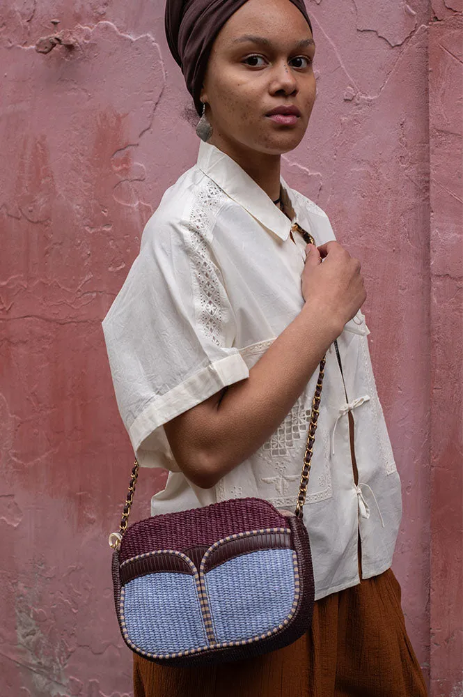 Sessn Divine Raffia Bag