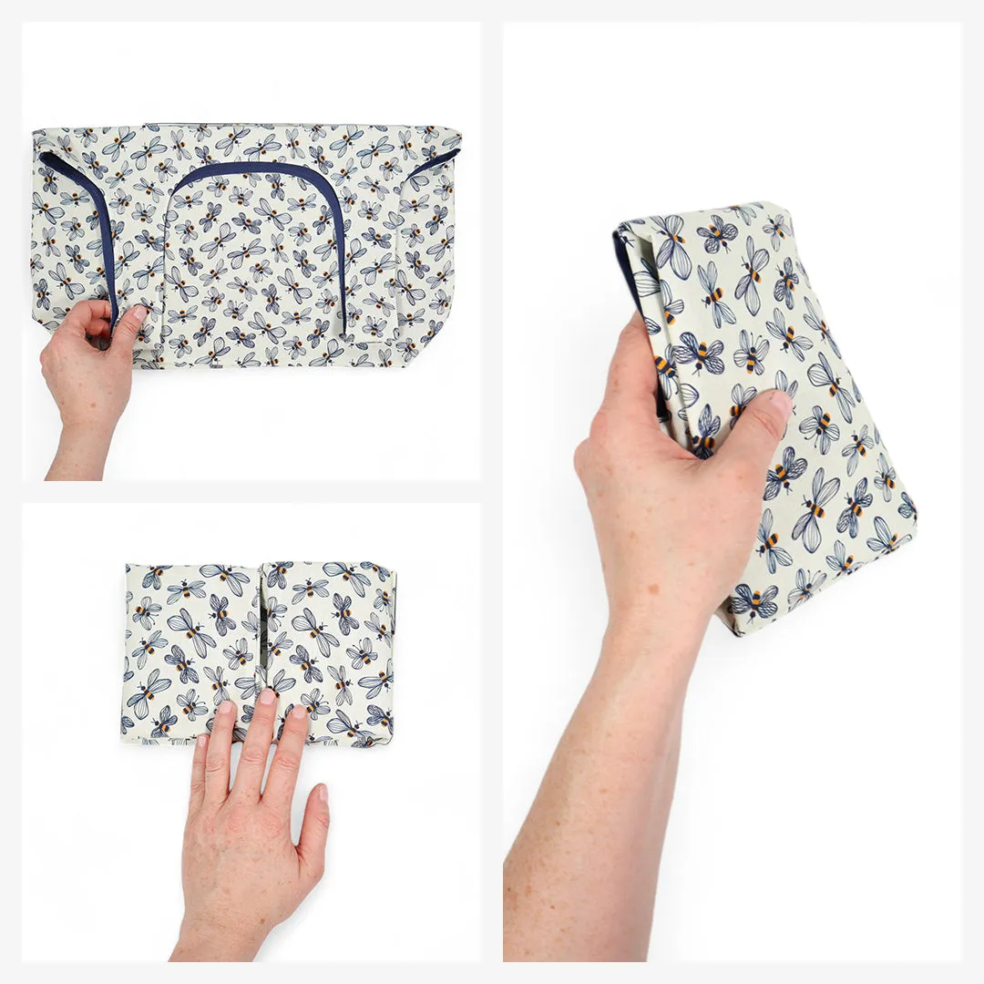 Shopping Tote Sewing Kit - Bees Navy