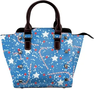 Shoulder Bag Handbags Rivet for Women Fashion Tote Bags PU Leather Shoulder Bag Studded Top Handle Satchel Bags Purse