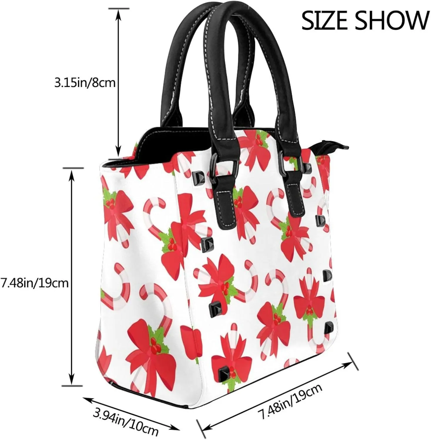Shoulder Bag Handbags Rivet for Women Fashion Tote Bags PU Leather Shoulder Bag Studded Top Handle Satchel Bags Purse