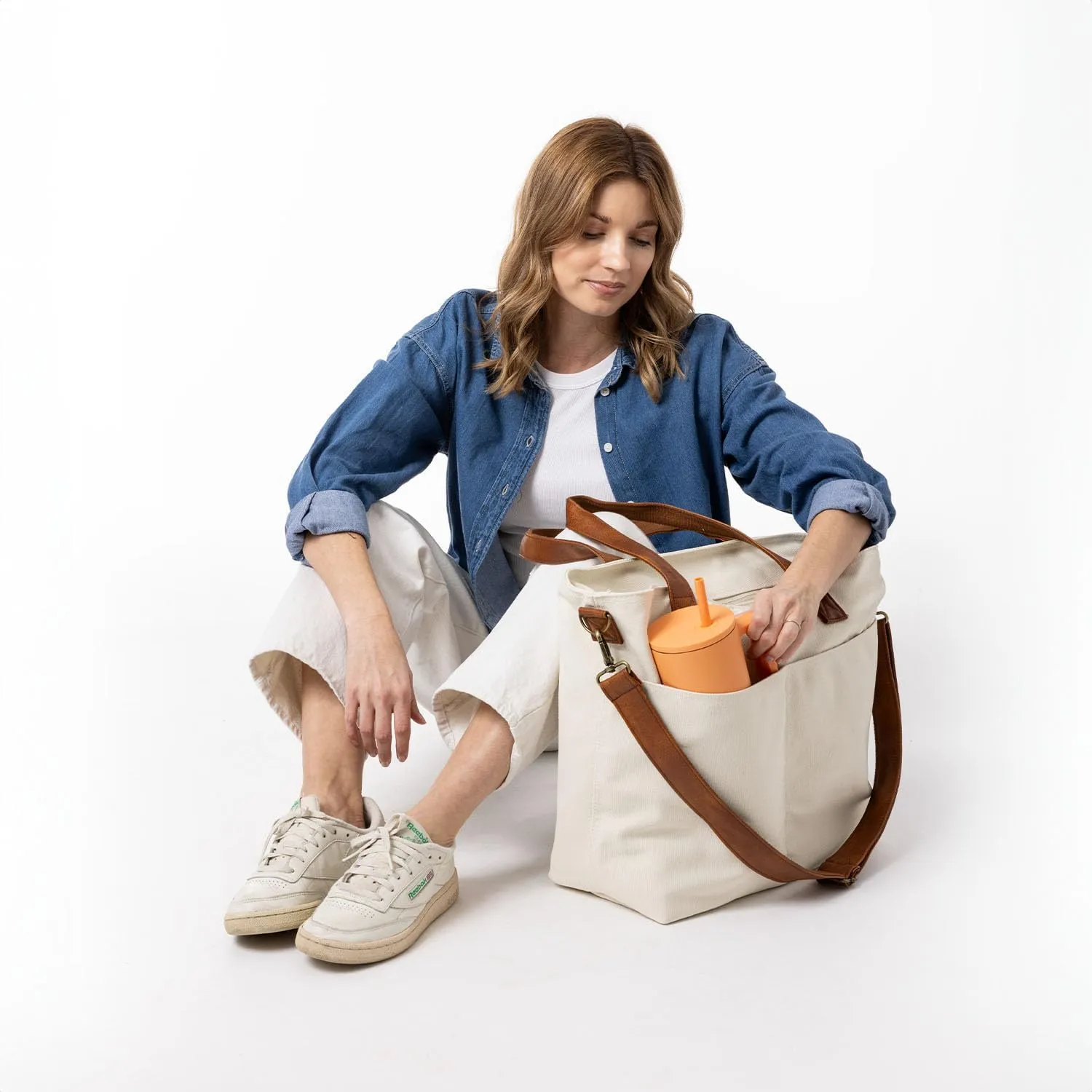 Simple Modern Canvas Tote Bag for Women