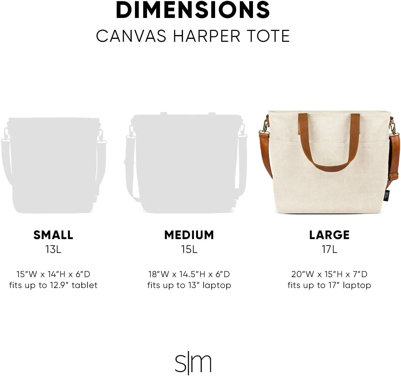Simple Modern Canvas Tote Bag for Women