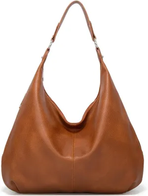 Slouchy Hobo Bags for Women Soft Vegan Leather Designer Shoulder Purses Ladies Top Handle Handbag Slouchy Tote Bag