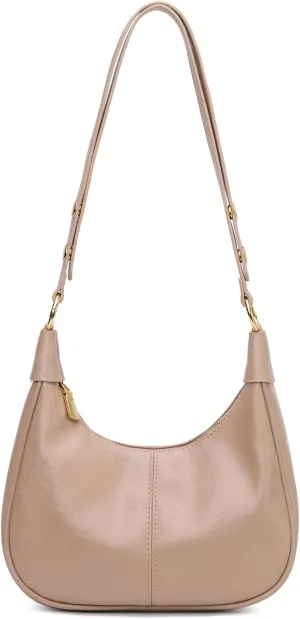 Small Hobo Bags Retro Crescent Shoulder Purse Women Soft Crossbody Handbag