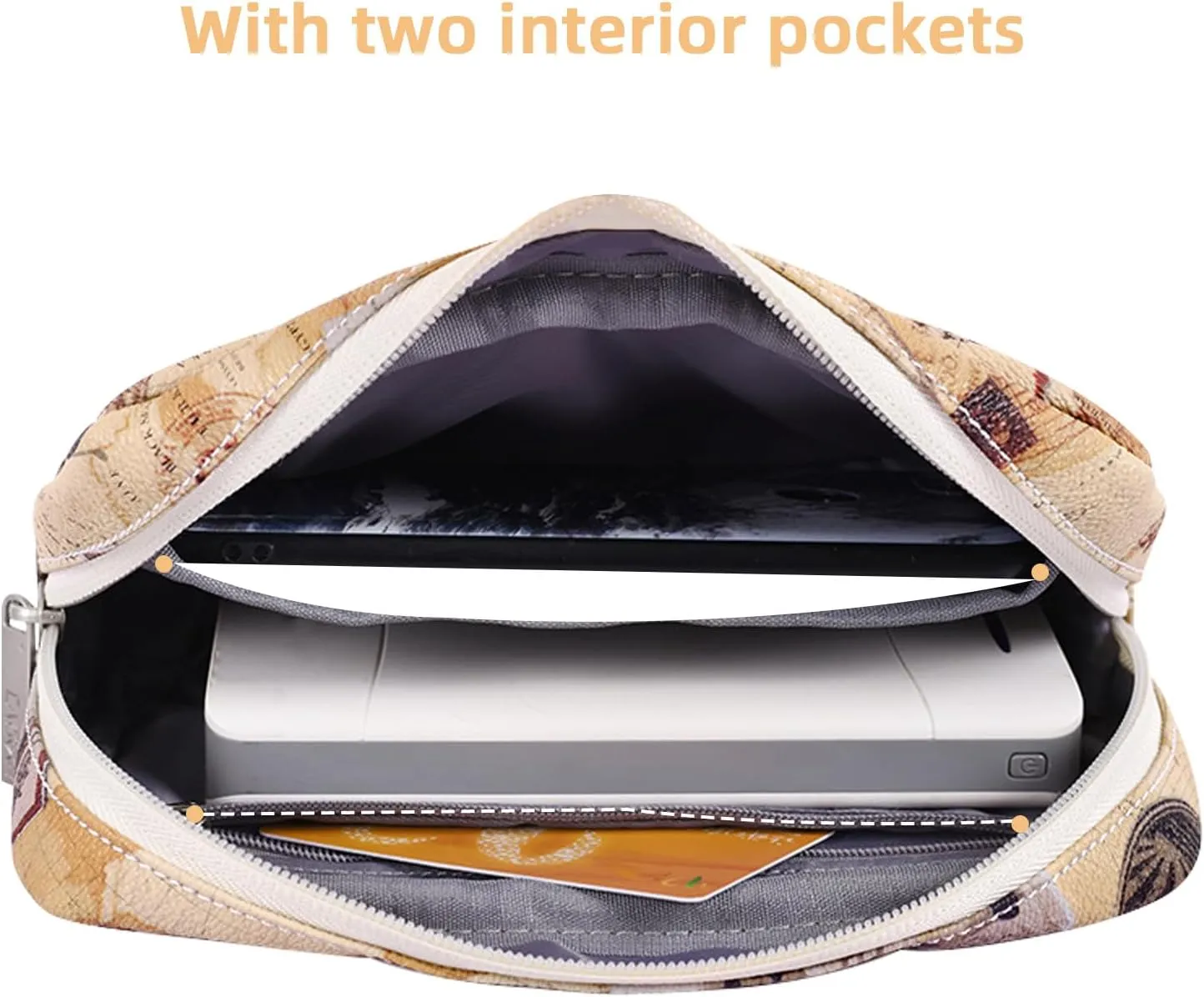 Small Makeup Bag for Purse, Mini Cosmetic Bag for Wemon, Purse Organizer Pouches for Travel
