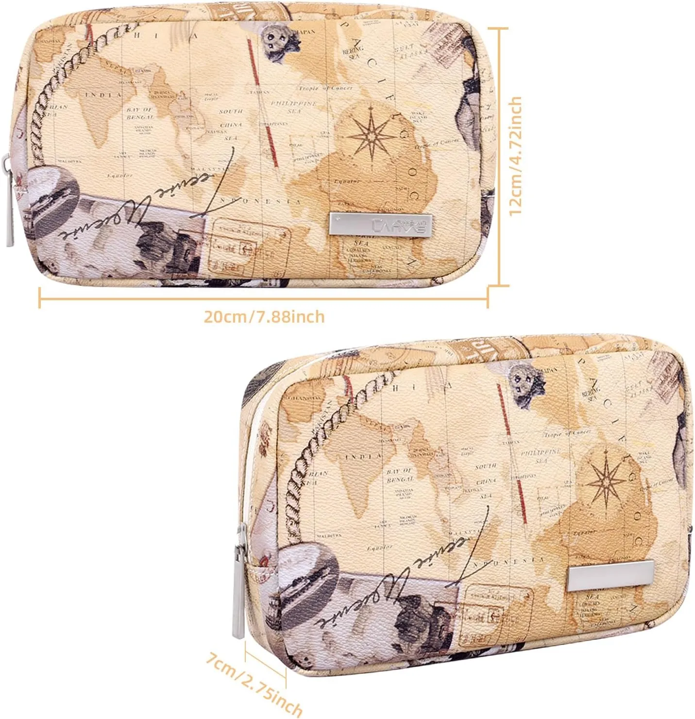 Small Makeup Bag for Purse, Mini Cosmetic Bag for Wemon, Purse Organizer Pouches for Travel