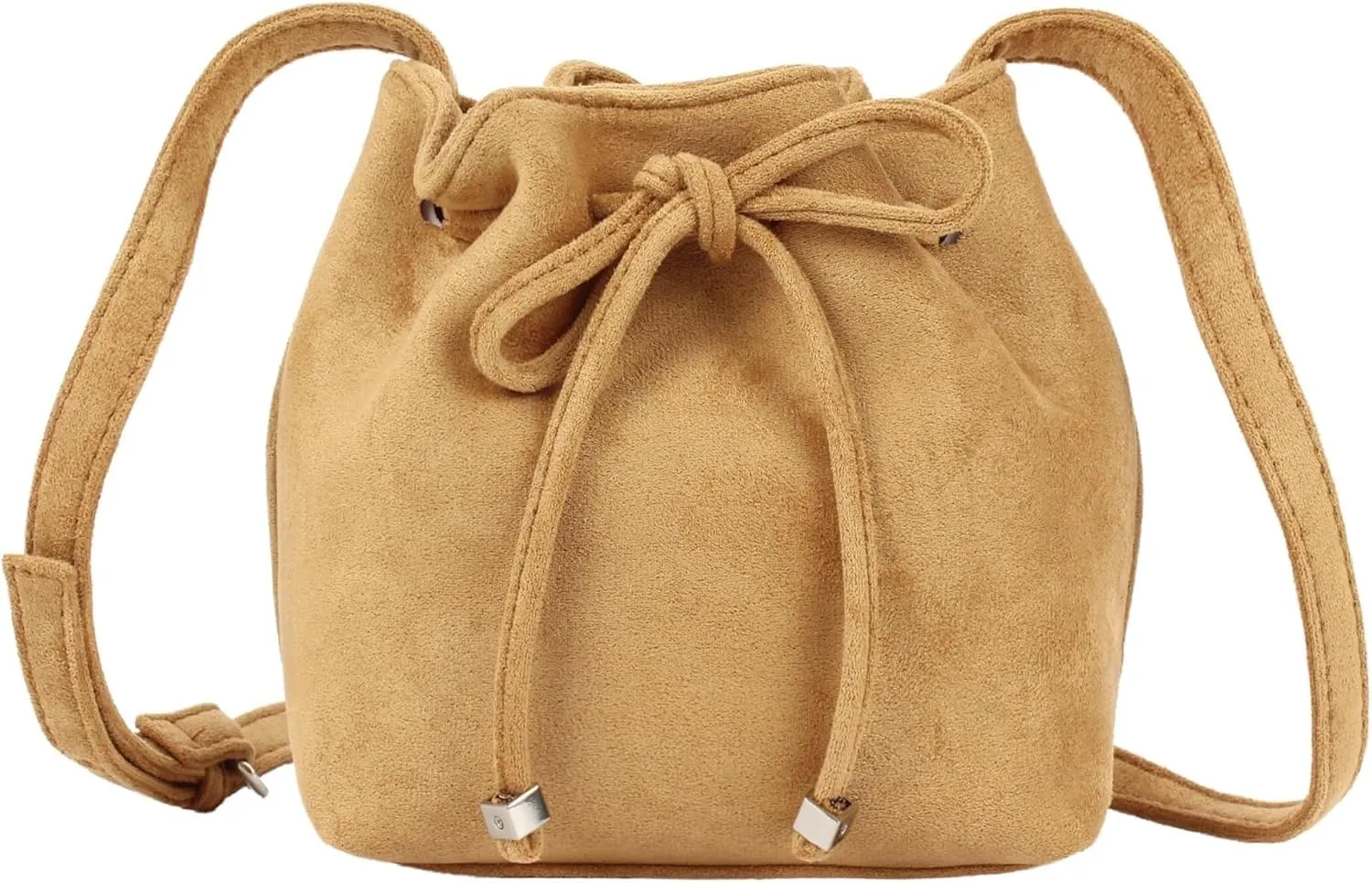 Soft Leather Hobo Shoulder Bag Lightweight Satchel Crossbody Purse Women's Bucket Handbag