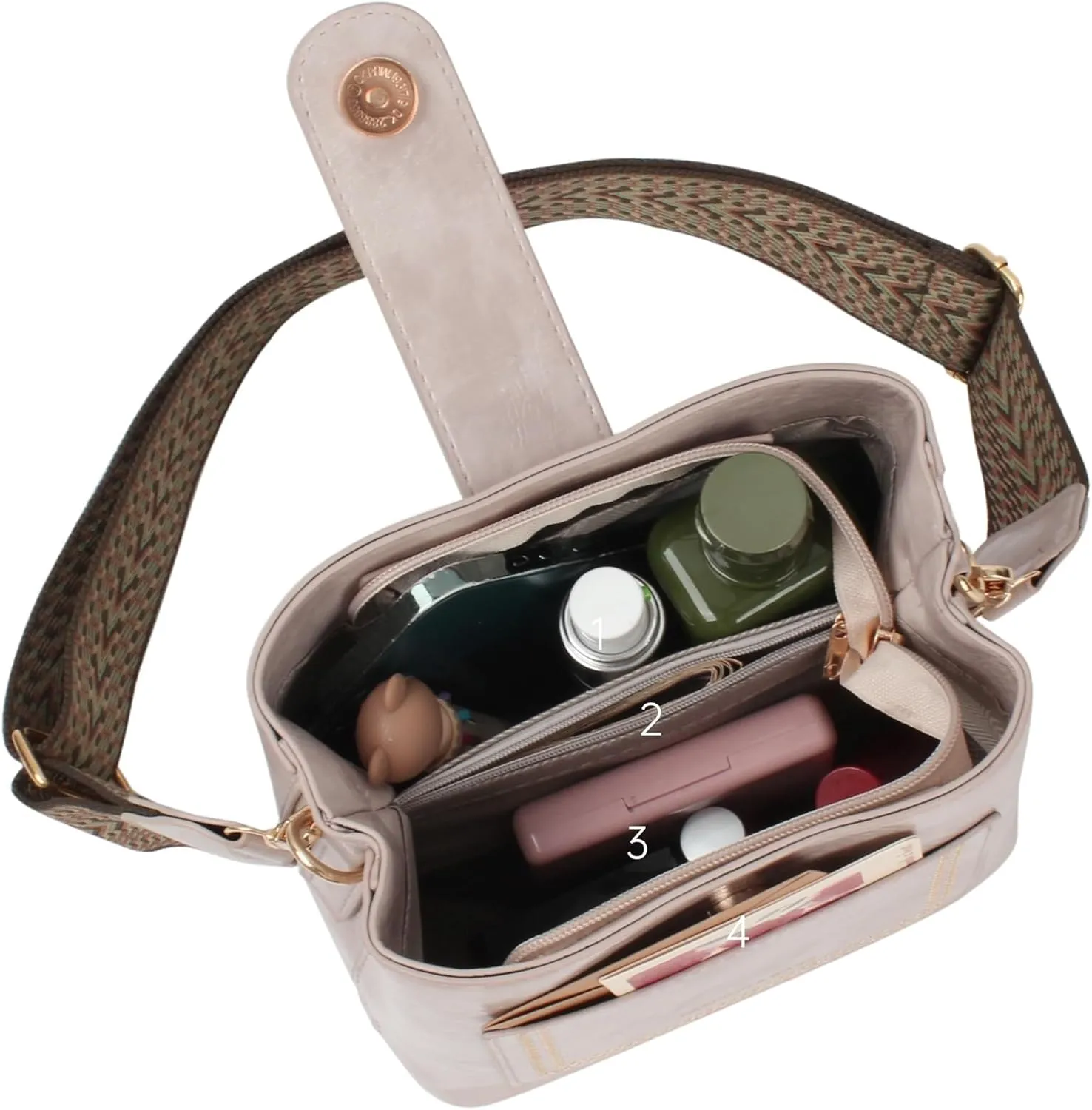 Soft Leather Hobo Shoulder Bag Lightweight Satchel Crossbody Purse Women's Bucket Handbag