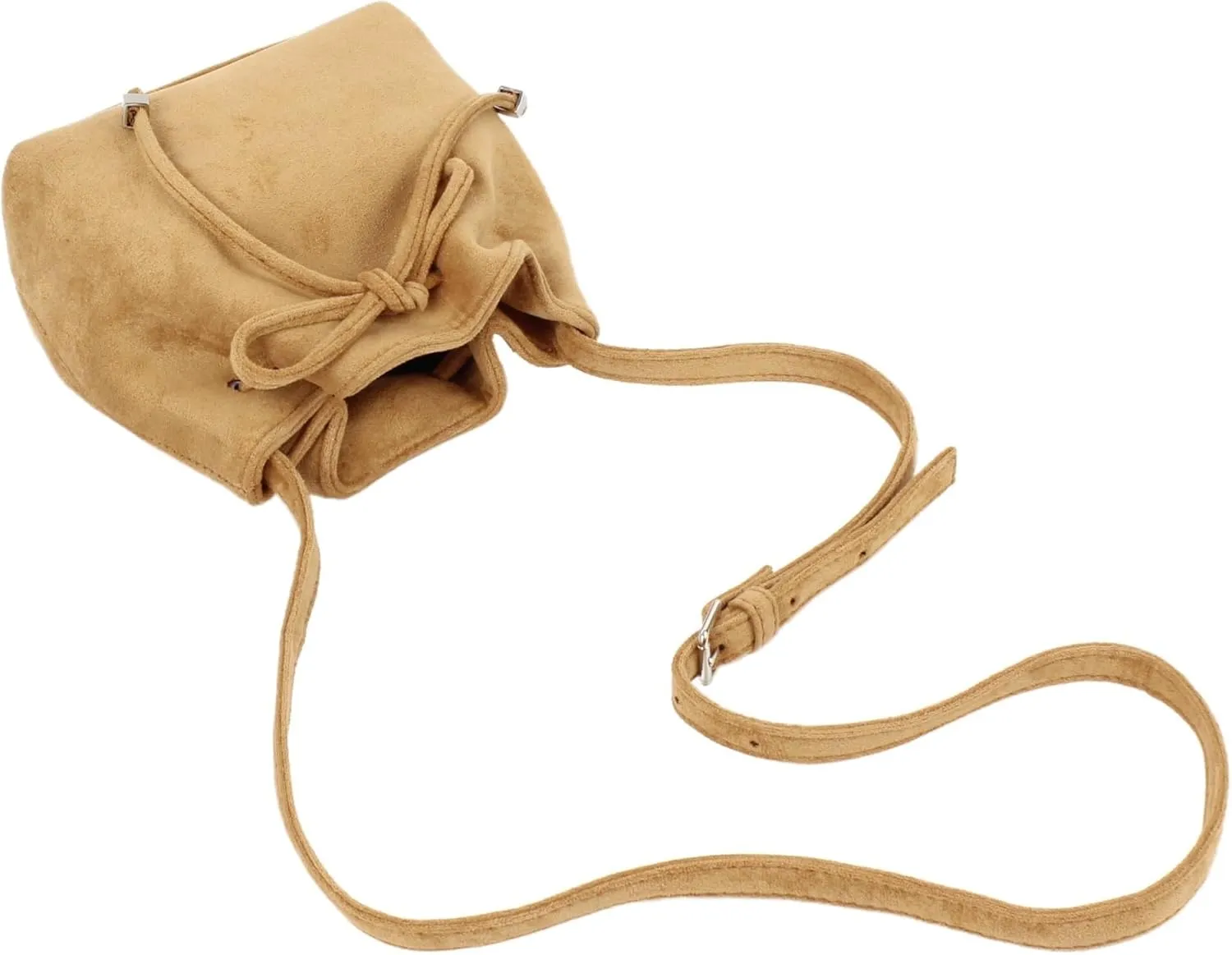 Soft Leather Hobo Shoulder Bag Lightweight Satchel Crossbody Purse Women's Bucket Handbag