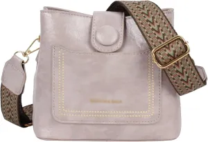 Soft Leather Hobo Shoulder Bag Lightweight Satchel Crossbody Purse Women's Bucket Handbag
