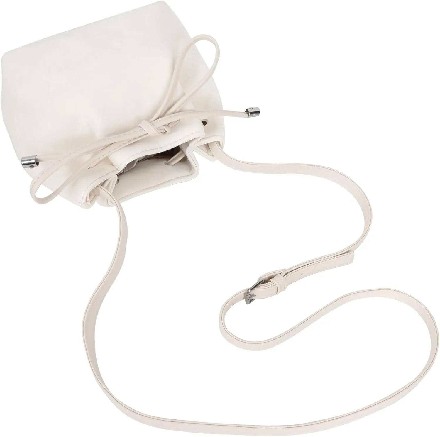 Soft Leather Hobo Shoulder Bag Lightweight Satchel Crossbody Purse Women's Bucket Handbag