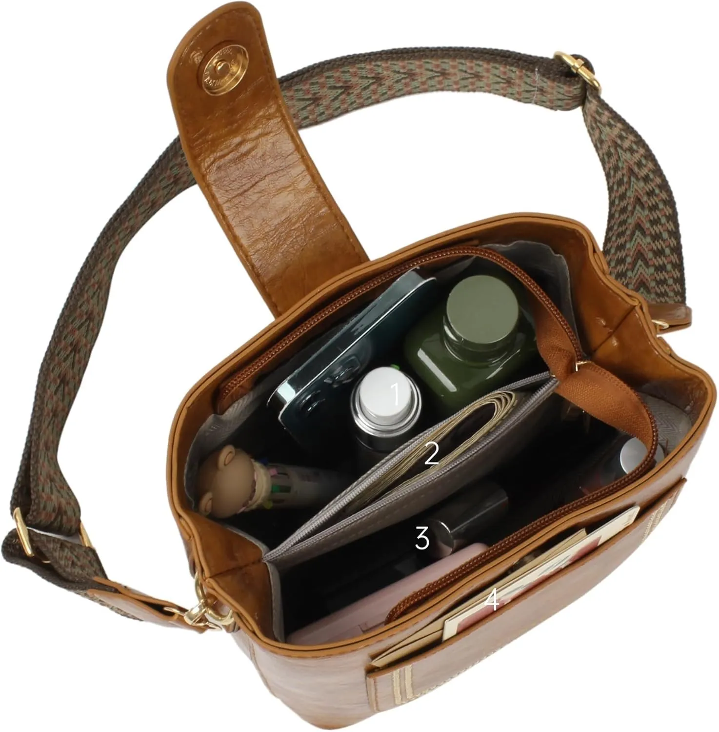 Soft Leather Hobo Shoulder Bag Lightweight Satchel Crossbody Purse Women's Bucket Handbag