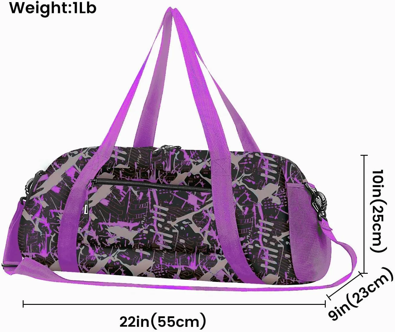 Stumdo Kids Overnighter Duffel Bags for kids, Carry-On Size & Ideal for School Practice or Overnight Travel Weekender Tote for Travel Gym Sport bag for Boys & Girls (12tyzi)