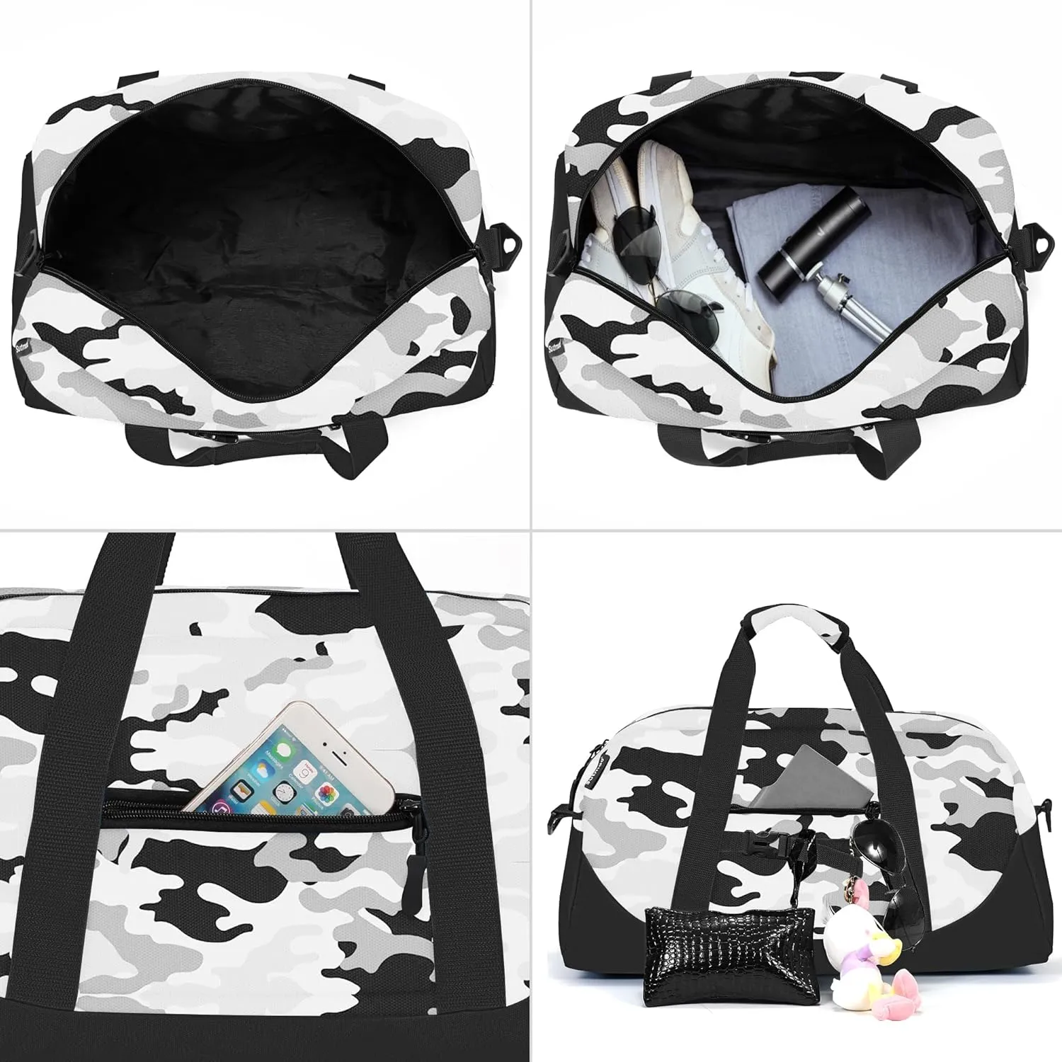 Stumdo Kids Overnighter Duffel Bags for kids, Carry-On Size & Ideal for School Practice or Overnight Travel Weekender Tote for Travel Gym Sport bag for Boys & Girls (71fen)