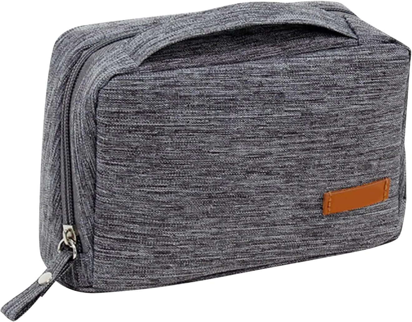 Toiletry Bag, Portable Travel Makeup Bags with Zipper Cosmetic Pouch Organizer with Divider and Handle for Travel Business Trips